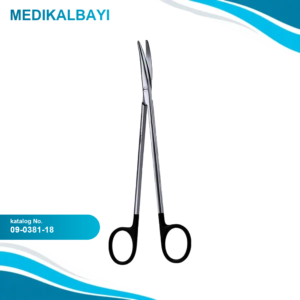 09.0381.18 Metzenbaum Makas Eğri 18cm S/CUT