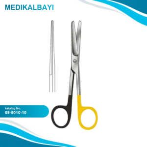 09.5010.10 Operasyon Makası Düz Künt/Künt 10.5cm S/CUT, TC