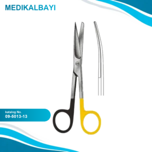 09.5013.13 Operasyon Makası Eğri Keskin/Künt 13.0cm S/CUT, TC
