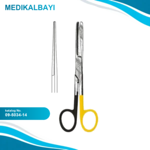 09.5034.14 Deaver Makas Düz Künt/Künt 14cm S/CUT, TC