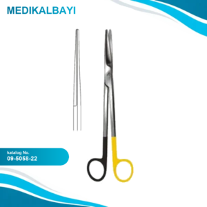09.5058.22 Mayo Harrington Makas Düz 22cm S/CUT, TC