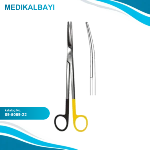 09.5059.22 Mayo Harrington Makas Eğri 22cm S/CUT, TC