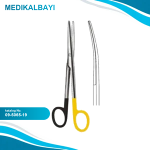 09.5065.19 Mayo Stille Makas Eğri 19cm S/CUT, TC