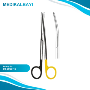 09.5069.15 Mayo Stille Makas Eğri 15cm S/CUT, TC