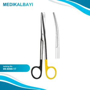 09.5069.17 Mayo Stille Makas Eğri 17cm S/CUT, TC