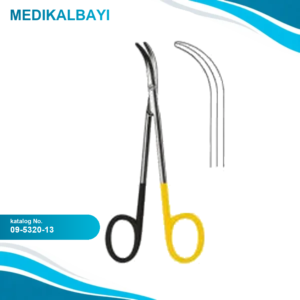09.5320.13 Fomon Dissecting Makas Eğri 13.5cm S/CUT TC