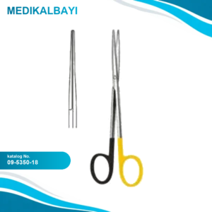 09.5350.18 Metzenbaum Fino Makas Düz 18cm S/CUT, TC