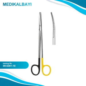 09.5361.18 Metzenbaum Fino Makas Eğri 18cm S/CUT, TC
