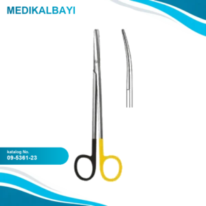 09.5361.23 Metzenbaum Fino Makas Eğri 23cm S/CUT, TC