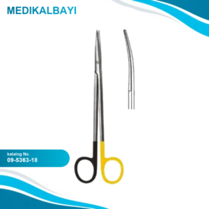 09.5363.18 Metzenbaum Fino Makas Eğri 18cm S/CUT, TC