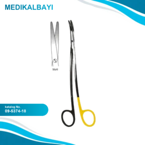09.5374.18 Metzenbaum Fino Makas S/Eğri 18cm S/CUT, TC