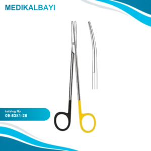 09.5381.25 Metzenbaum Makas Eğri 25cm S/CUT, TC