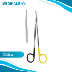 09.5382.30 Metzenbaum Makas Düz Keskin/Künt 30cm S/CUT, TC