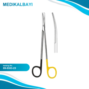 09.5383.23 Metzenbaum Makas Eğri Keskin/Künt 23cm S/CUT, TC