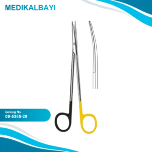 09.5385.20 Metzenbaum Makas Eğri Keskin/Keskin 20cm S/CUT, TC