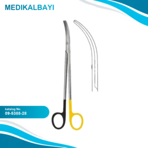 09.5388.28 Metzenbaum Thorek Makas Eğri 28cm S/CUT, TC