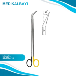 09.5534.16 DeBakey Vascular Makas 16cm 25ø, S/CUT, TC