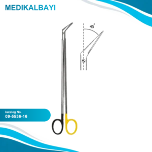 09.5536.16 DeBakey Vascular Makas 16cm 45ø, S/CUT, TC