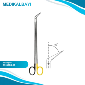 09.5538.16 DeBakey Vascular Makas 16cm 60ø, S/CUT, TC