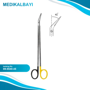 09.5540.45 POTTS SMITH Vascular Makas 45ø 19cm SC/TC