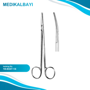 10.0337.14 Metzenbaum Makas Eğri 14cm