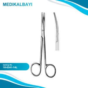 10.0341.14L Metzenbaum Makas Eğri 14.5cm Sol el