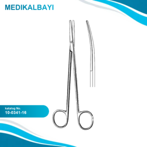 10.0341.16 Metzenbaum Nelson Makas Eğri 16cm