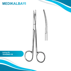 10.0343.14 Metzenbaum Makas Keskin/Künt Eğri 14.5cm