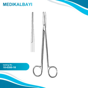 10.0380.16 Metzenbaum Makas Düz 16cm