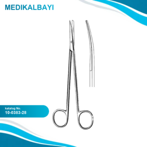 10.0383.28 Metzenbaum Nelson Makas Keskin/Künt Eğri 28cm