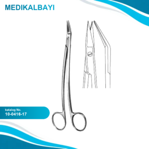 10.0416.17 DEAN Tonsil Makas (A.O.F) Tırtıklı 17cm
