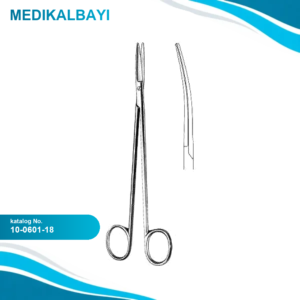 10.0601.18 TOENNIS ADSON Preperasyon Makas Eğri 18cm