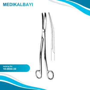 10.0650.30 Siebold Jinekoloji Makası Eğri 30cm