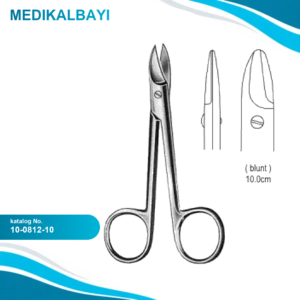 10.0812.10 Beebee Makas Künt Düz 10cm