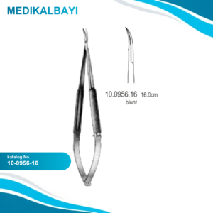 10.0956.16 Hepp/Scheidel Mikro Makas Eğri 16cm