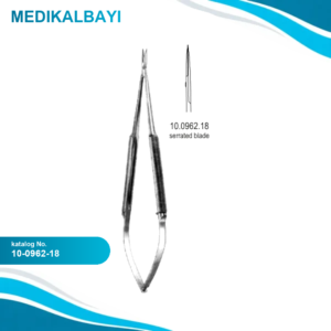 10.0962.18 Mikro Makas Düz 18cm