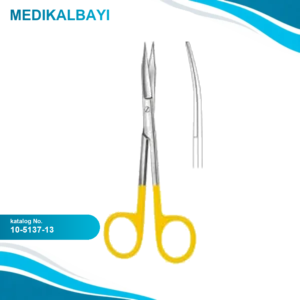 10.5137.13 Goldman Fox Makas Eğri 13cm TC