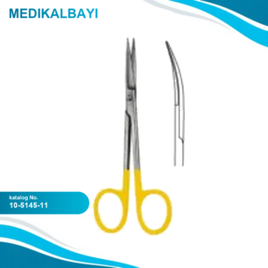 10.5145.11 Iris Makası Eğri 11.5cm TC