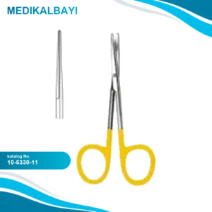 10.5330.11 Baby Metzenbaum Makas Düz Künt 11.5cm TC