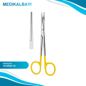 10.5342.14 Metzenbaum Makas Düz Keskin/Künt 14.5cm TC
