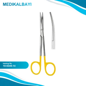 10.5345.14 Metzenbaum Makas Eğri Keskin/Keskin 14.5cm TC