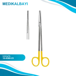10.5360.23 Metzenbaum İnce Makas Künt Düz 23cm TC