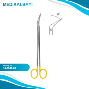10.5540.60 DeBakey POTTS-SMITH Vask.Makas 18cm 60ø TC