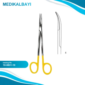 10.5631.18 Kelly Makas Eğri 18cm TC