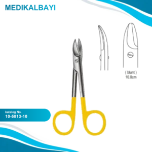 10.5813.10 Beebee Makas Künt Eğri 10cm TC