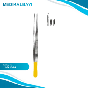 11.5610.24 DeBakey Forseps 2x4T, 1.5mm, 24cm TC
