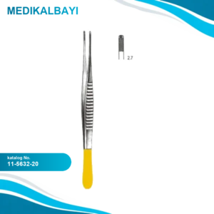 11.5632.20 DeBakey Forseps 2x4T, 2.7mm, 20cm TC