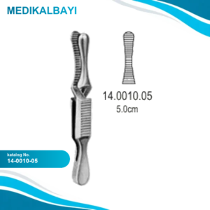 14.0010.05 Dieffenbach Bulldog Hemostatik Forseps Düz 5cm