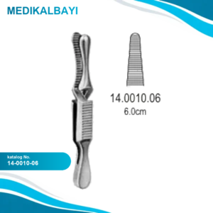 14.0010.06 Dieffenbach Bulldog Klemp Düz 6.0cm