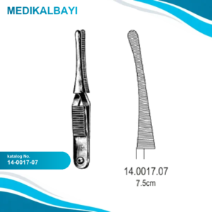 14.0017.07 Johns-Hopkins Hemostatik Forseps Eğri 7.5cm